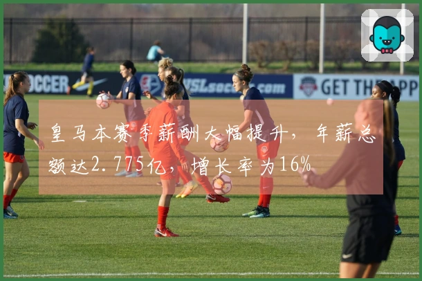 皇马本赛季薪酬大幅提升，年薪总额达2.775亿，增长率为16%